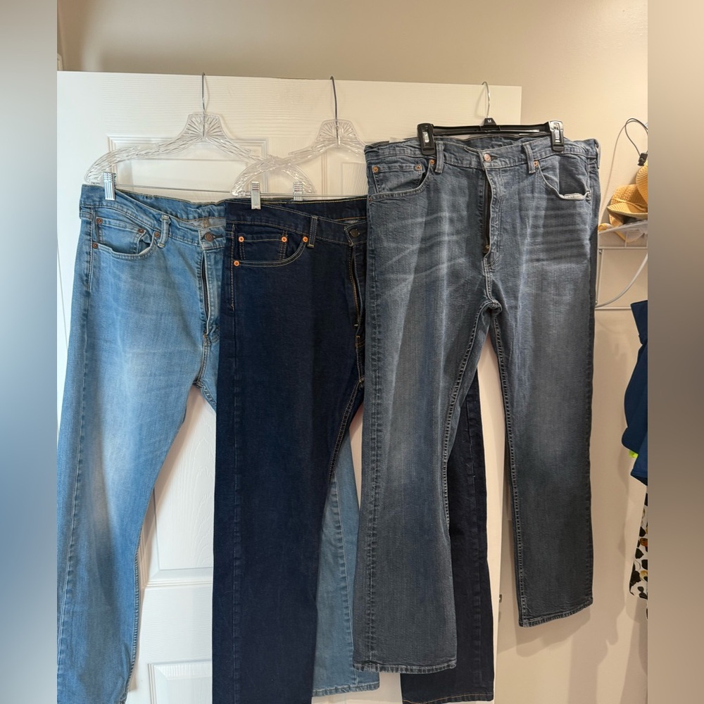 Levi's 505 Men's Jeans Size 38x32 - 3 Pair